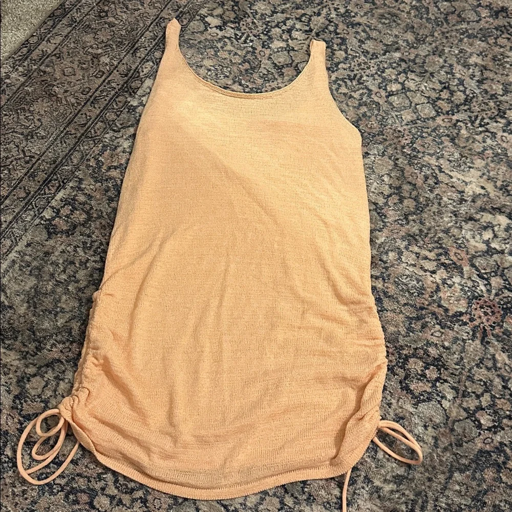 Cotton On Peach Knit Dress/Coverup, L - Picture 1 of 12